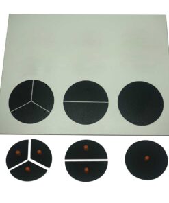 Simple Fraction Board With Coins:1 To 1/3