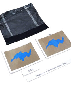 Montessori Premium 3 Part Control Cards - Land & water forms: 5 Pairs Image2