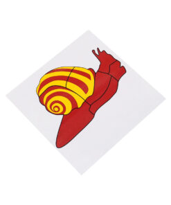 Montessori Premium Control Card Snail Puzzle Image1