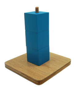 Montessori Premium Cubes on Vertical Dowel Image1