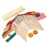 Montessori Premium Flags of 30 Countries With Stand Image2