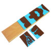 Montessori Premium Geography Land form Cards with Stands: 6 Pairs Image5