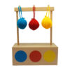 Montessori Premium Imbucare Box with 3 Coloured Knit Balls Image2