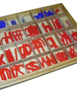 Moveable Alphabet Print Large Plastic (red & Blue)
