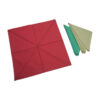 Montessori Premium Napkins for Folding (12) and Dusters (3) Image3
