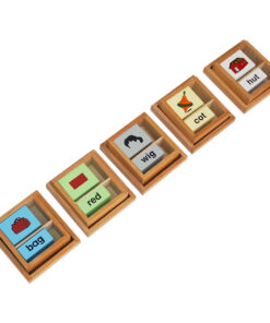 Montessori Premium Vowel Boxes Print (2 Part Cards) Image1