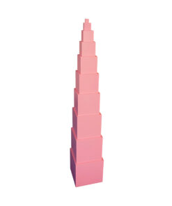 Montessori Pink Tower Sensorial Visual Sense