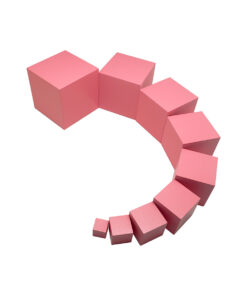 Montessori Pink Tower Sensorial Visual Sense