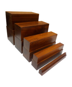 Brown stairs polished