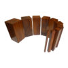 Brown stairs polished
