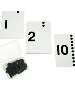 Number Cards With Sandpaper Cut Outs
