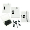 Number cads with sandpaper cut outs 2