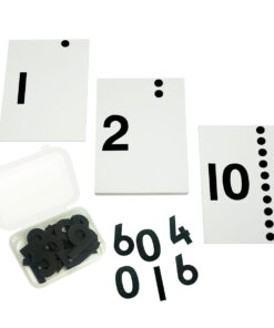 Number cads with sandpaper cut outs 2