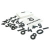 Number cards with sandpaper cut outs 3