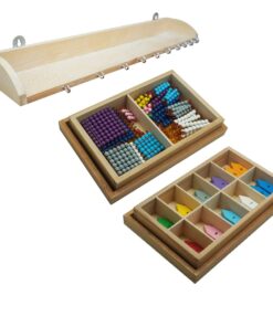 Montessori Premium Arrows, Squares, Chains with Stand Image1