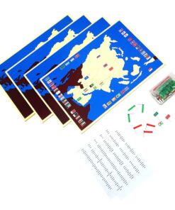 Montessori Premium Asia Pin Maps set of 4 Country, Capital, Flag, Control Map Image1