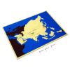 Montessori Premium Asia Pin Maps set of 4 Country, Capital, Flag, Control Map Image8