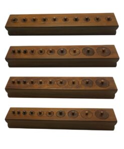 Montessori Premium Cylinder Blocks for Visual Sense of Dimensions