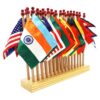Montessori Premium Flags of 30 Countries With Stand Image1
