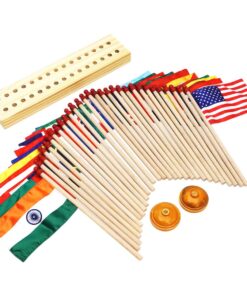 Montessori Premium Flags of 30 Countries With Stand Image2