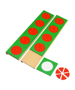 Montessori Premium Fraction Circles Wooden with Stands Image2