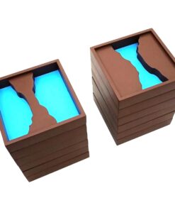 Montessori Premium Geography Land Form Trays: 3D Moulds - 6 Pairs Image2