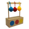 Montessori Premium Imbucare Box with 3 Coloured Knit Balls Image1