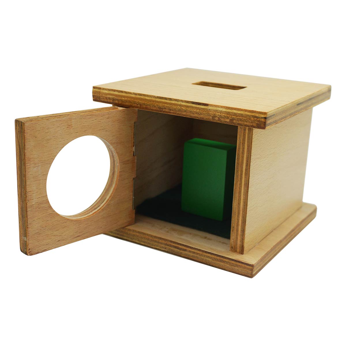 NEW Montessori Infant Toddler Material Imbucare Box with Rectangular Prism 