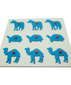 Montessori Premium Match the Shapes Full Outline and Half Animal Shapes Image1