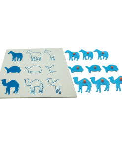 Montessori Premium Match the Shapes Full Outline and Half Animal Shapes Image2