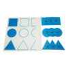 Montessori Premium Match the Shapes Full Outline and Half Geo Shapes Image2