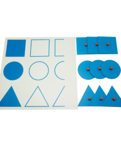 Montessori Premium Match the Shapes Full Outline and Half Geo Shapes Image2