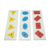 Montessori Premium Shape orientation boards with coins Set of 3 Image1