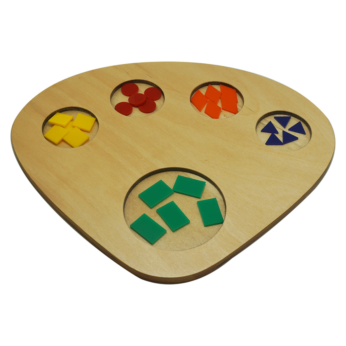 Wooden Trays Montessori Box, Montessori Sorting Game