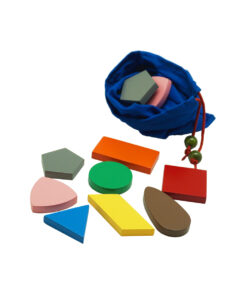 Montessori Premium Stereognostic Bag: 2D Shapes Image2