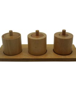 Concentric cylinders on a tray (set of 3 cylinders on a tray)