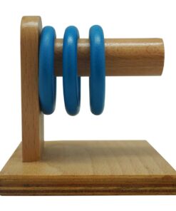 Rings on a horizontal dowel