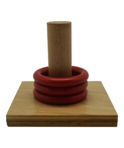 Rings on a vertical dowel